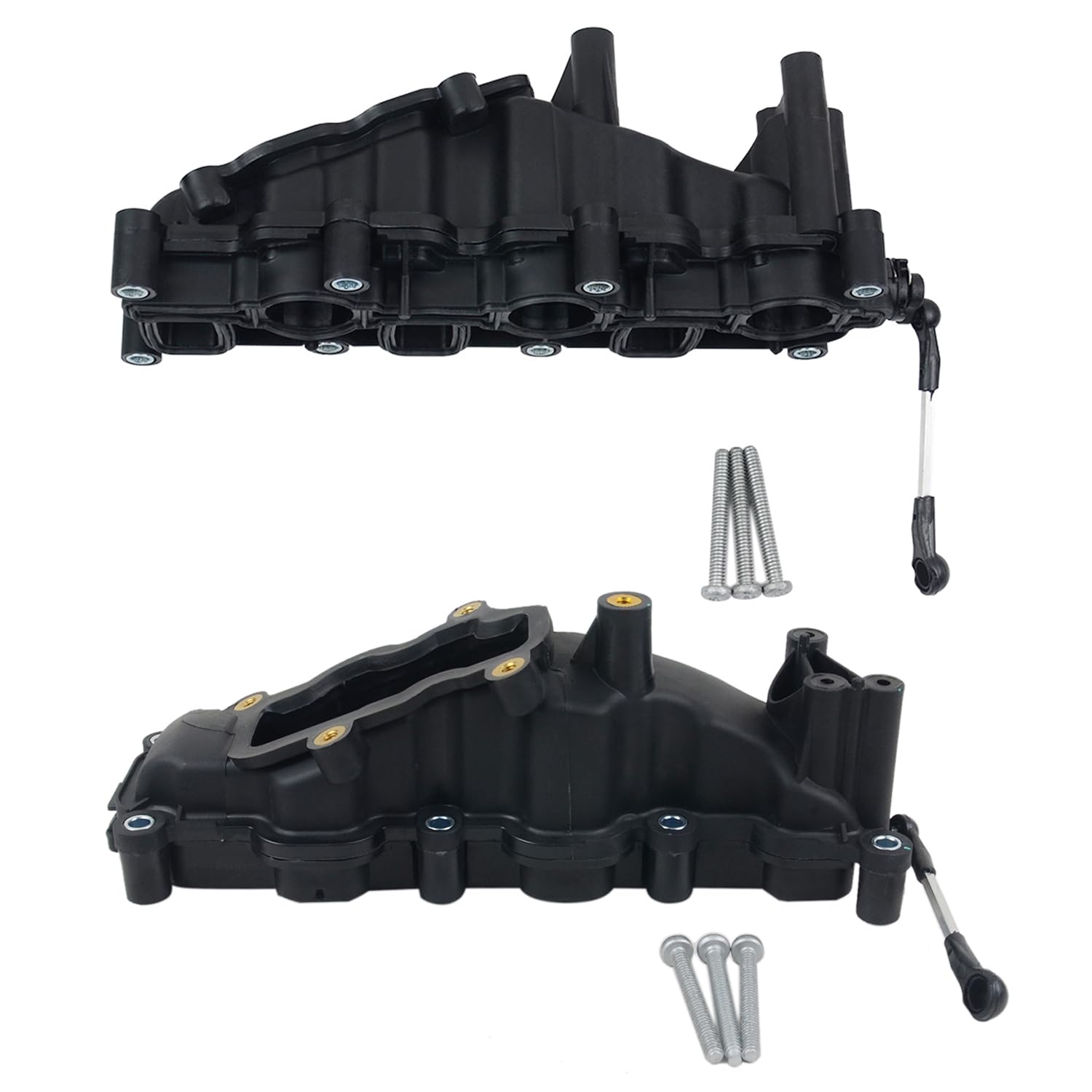 2x Colector de admisión compatible con A4 A6 A8 Q7 T0uareg 2.7 3.0 TDI 059129711CK 059129712BL