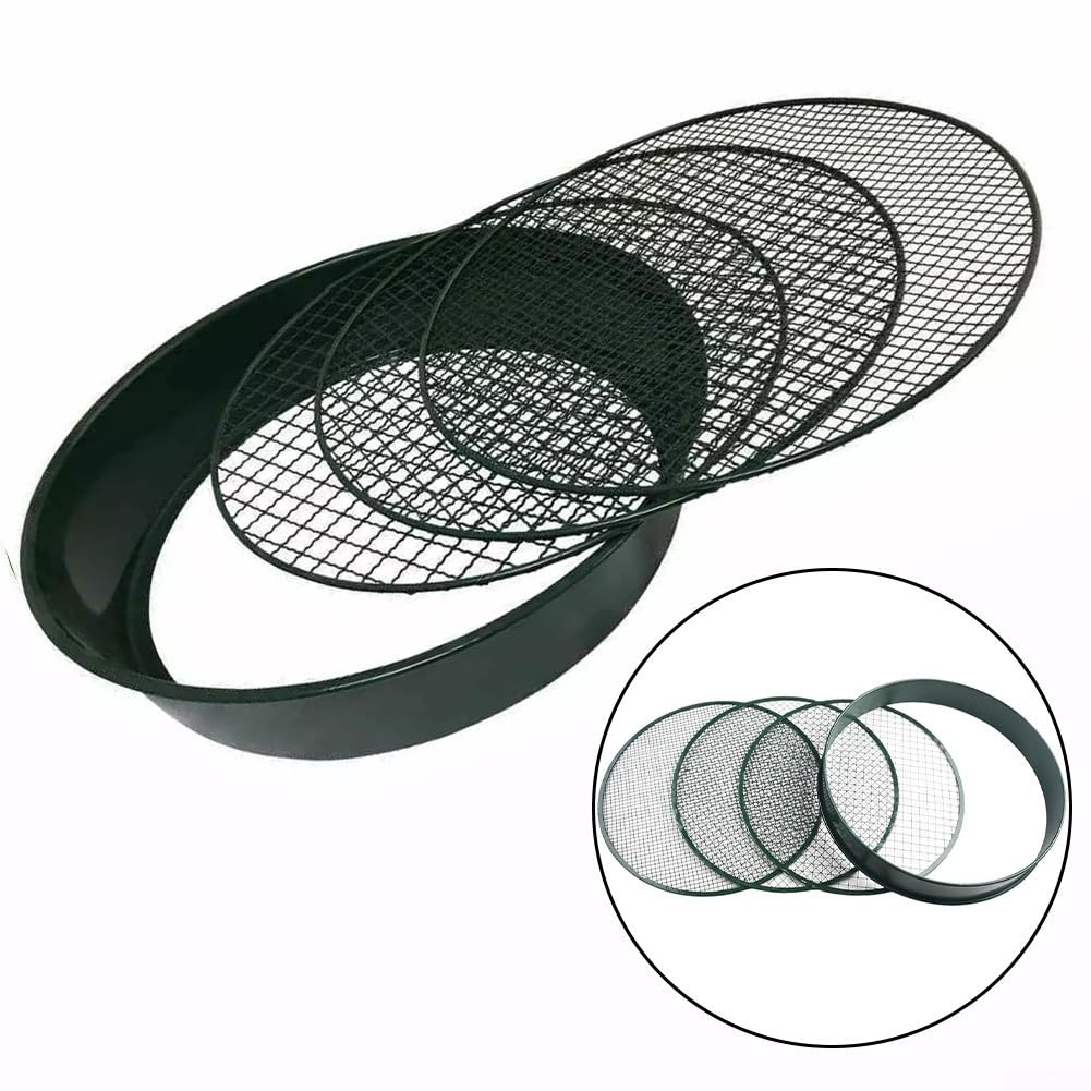 Tamis de jardin en métal, outil de jardinage interchangeable conçu pour tamiser le sol