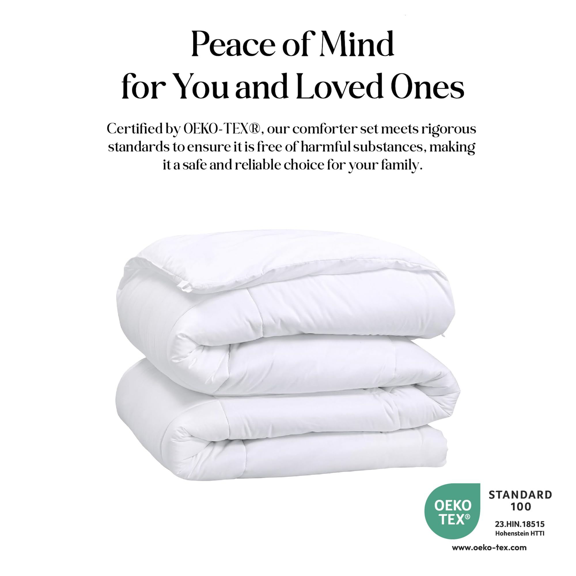 ROYALE LINENS Inc Microfiber Comfoter White Queen
