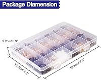 Vista 4 de Paxcoo Kit de 2880 piezas de suministros para fabricación de joyas con anillos de salto abiertos, cierres de langosta, cuentas de engarzado