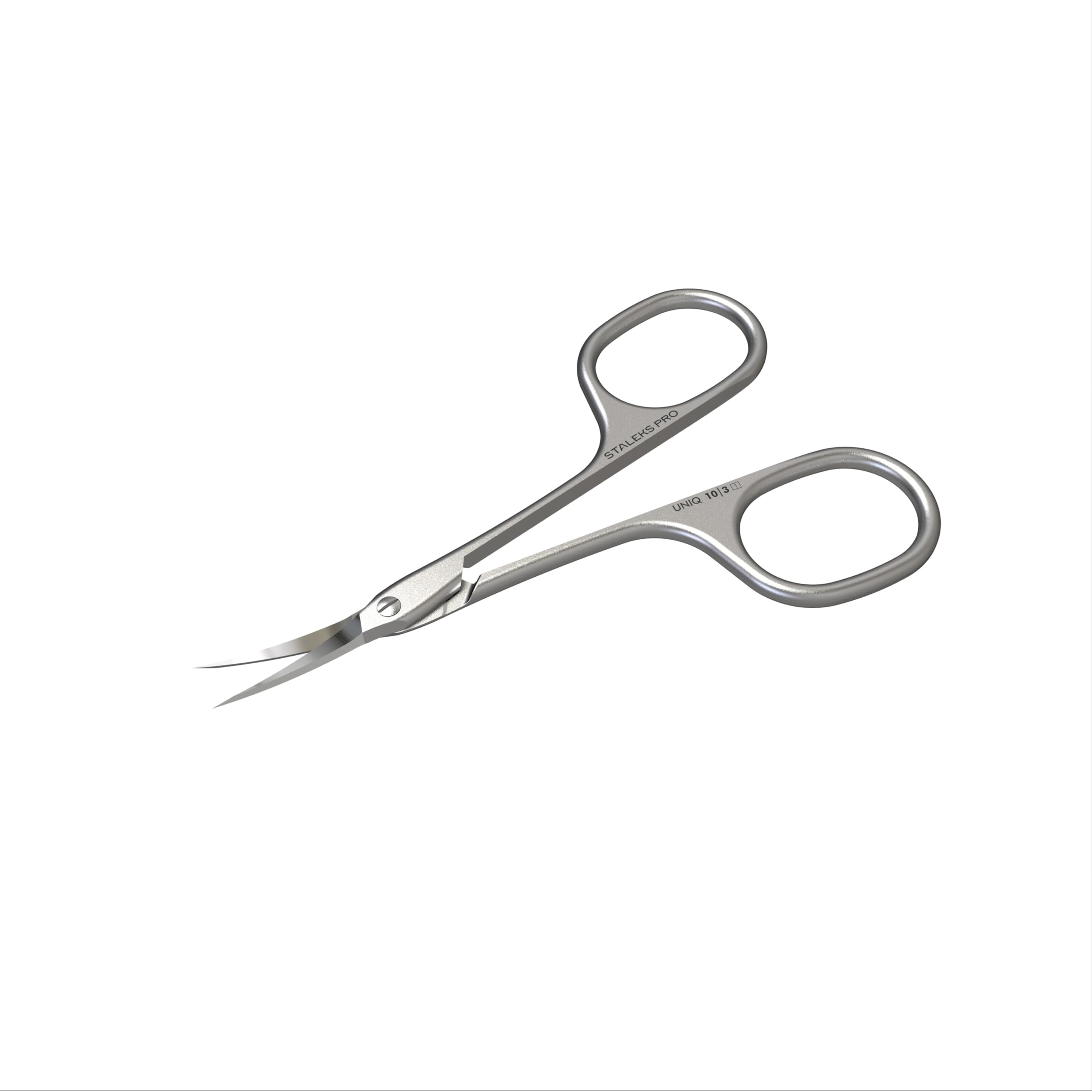 STALEKS Pro Ciseaux à cuticules professionnels en acier inoxydable Ballerine UNIQ SQ-10/3