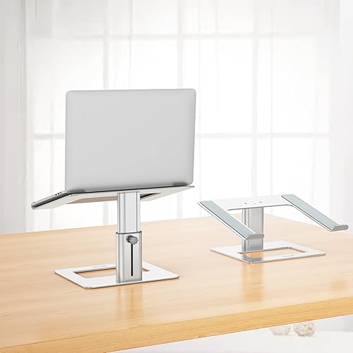 Miniatura 2 de BESIGN LSX3 Aluminum Laptop Stand, Ergonomic Adjustable Notebook Stand, Riser Holder Computer Stand Compatible with Air, Pro, Dell, HP, Lenovo More