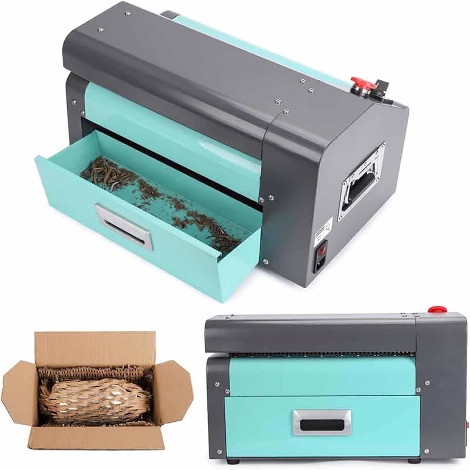 Kartonschneidemaschine, Kartonschredder zum Verpacken, 3-5 Schichten Papier, 5M/min Geschwindigkeit, Heavy Duty für Expressverpackung