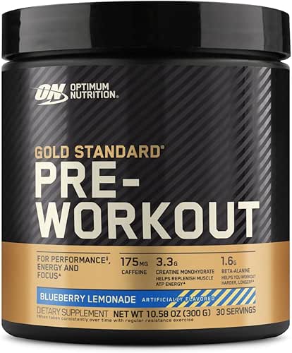 Optimum Nutrition Gold Standard Pre-Workout, Vitamin D for Immune Support,
