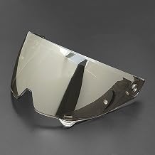 Motorcycle Helmet Visor Replacement Lens for RUROC Atlas 3.0/4.0, Scratch-Resistant Sun Protection Helmet Shield, Anti-Fog Motorcycle Wind Shield Lens, C Aurora Silver