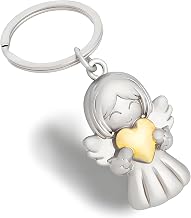 Guardian Angel Keyring, Colleagues Friendship Key Holder Gift, Lucky Charm Keyring, Zinc, Gift Women Men Birthday, Gold