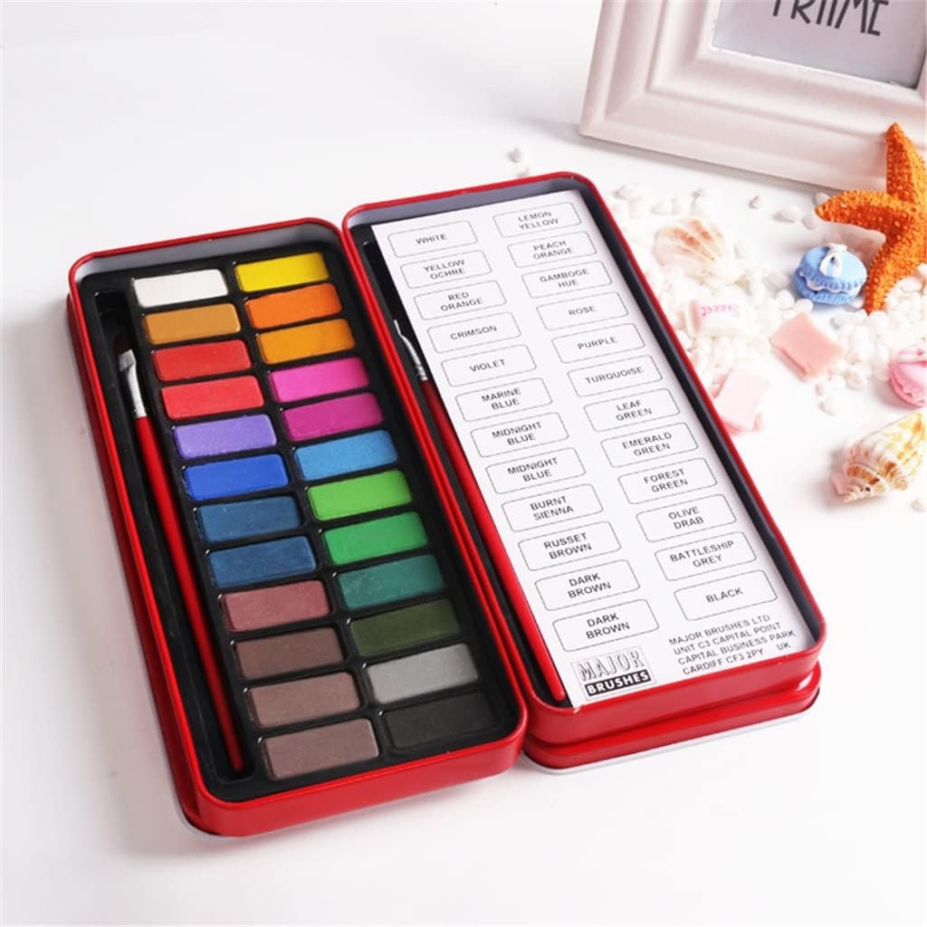 Solid Powder 18/24Solid Watercolor Box Painting Art Professional Supplies(18color) image 5