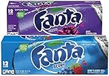 fanta berry 12 latas de uva Fanta Fanta Uva y Berry Soda Saborizada 355ml (12 latas cada uno)