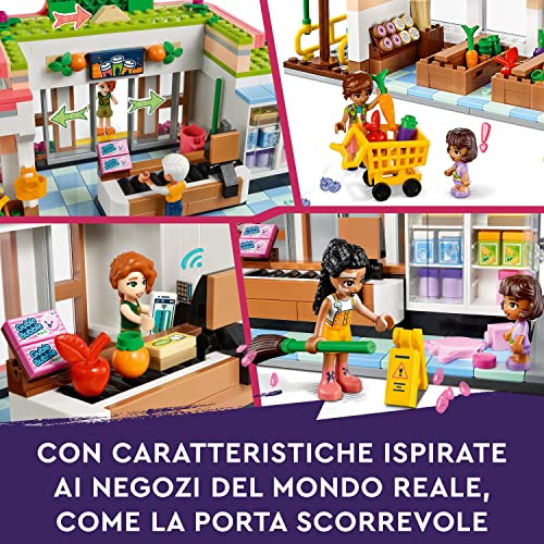 Image of LEGO Friends Organic Grocery Store 41729 Building Toy Set (830 Pieces), Multi Color