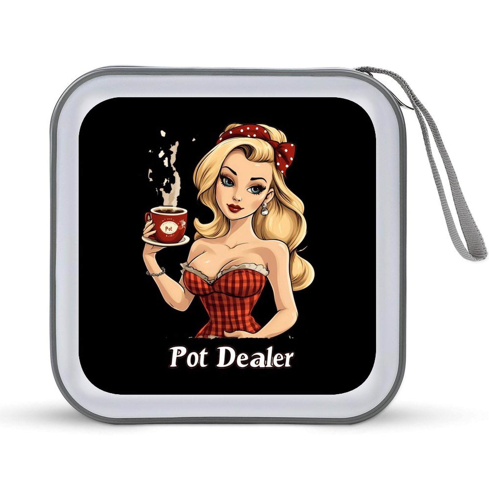 Pot Dealer CD Case Portable DVD Holder Storage Organizer for Home Travel