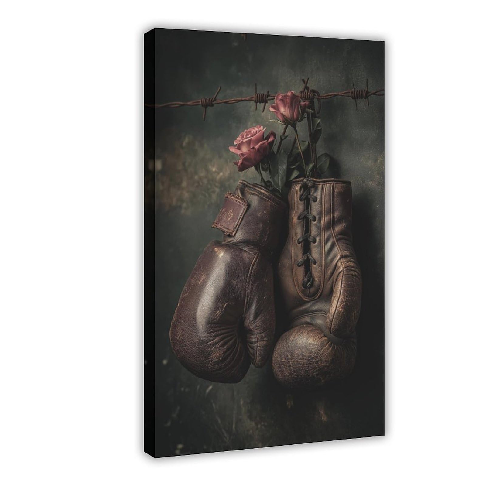 YWTJAX Vintage Boxing Gloves Poster Canvas Poster for Dorm Room Decor Gift