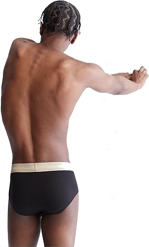 Miniatura 3 de Calvin Klein - Calzoncillos de algodón para hombre, 3 unidades, color azul