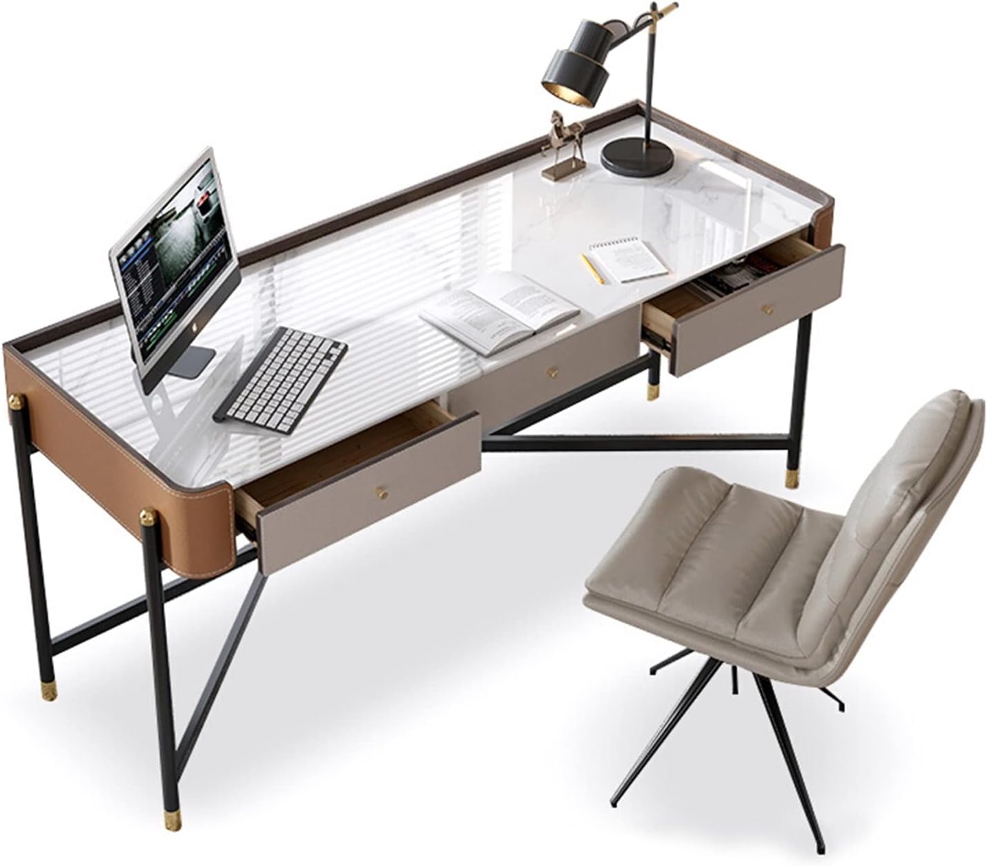 NARUNING Office Table, Desk Home Study Computer Desk Desk Desk Amazon