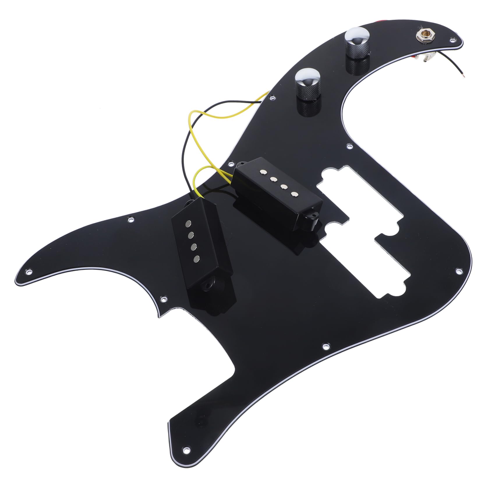 CIMAXIC Bass Pickup for Guitar Pickup Set 3 Ply Loaded Pickguard Tortoise Shell Finish Random Color