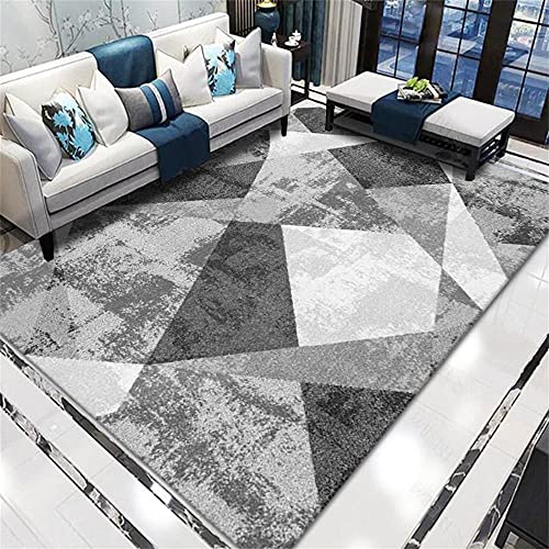 Tapis sol graphique pour un deco salon moderne et chaleureux