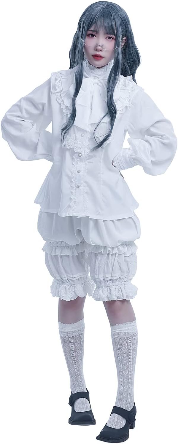 Women Bloomer Victorian Steampunk Bloomers for Women Teen Girls Ruffled Lace Pumpkin Short Pantaloons Underdress - Image 4