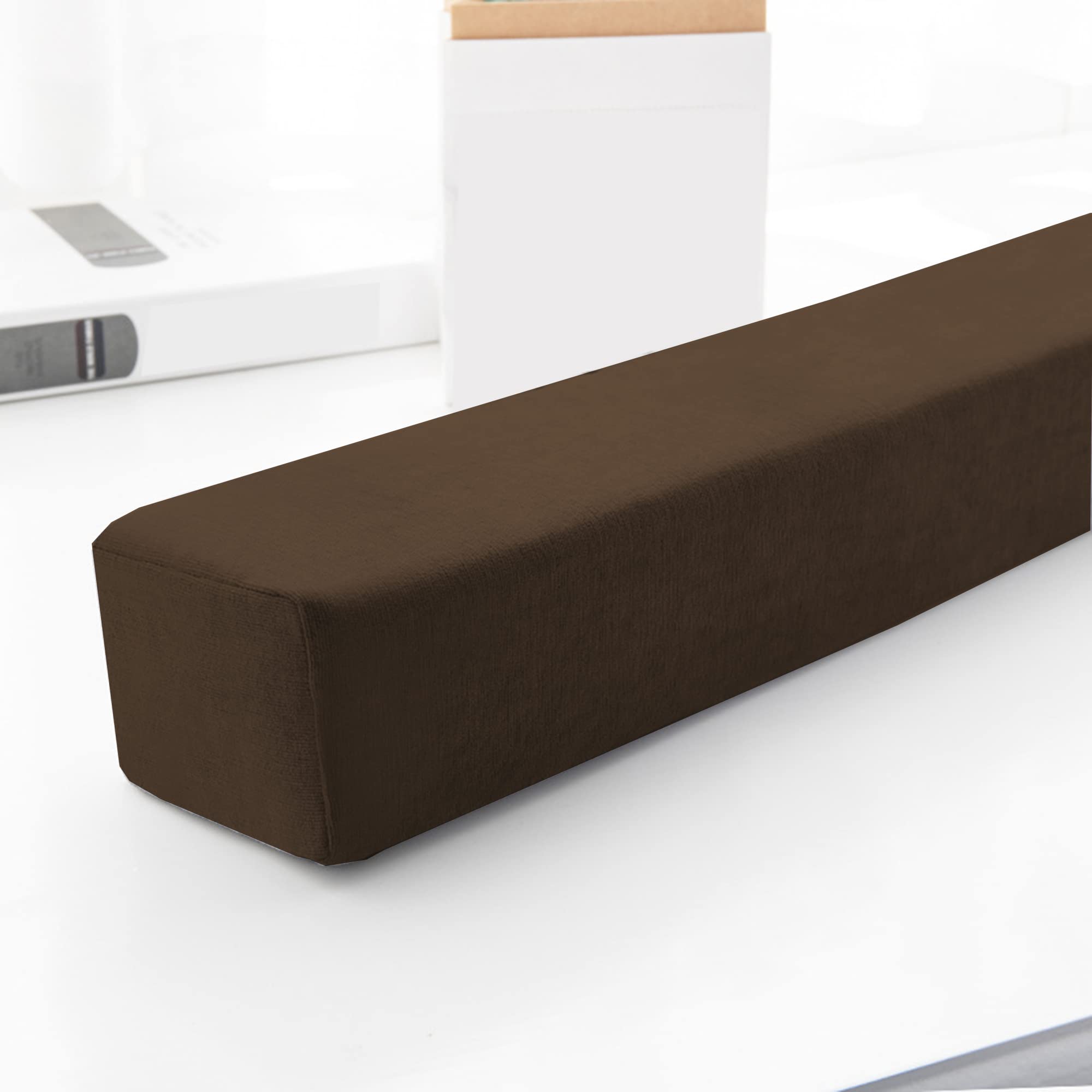 Xieminle Brown Bed Sofa Gap Filler Sofa Bolster Armrest Cushion