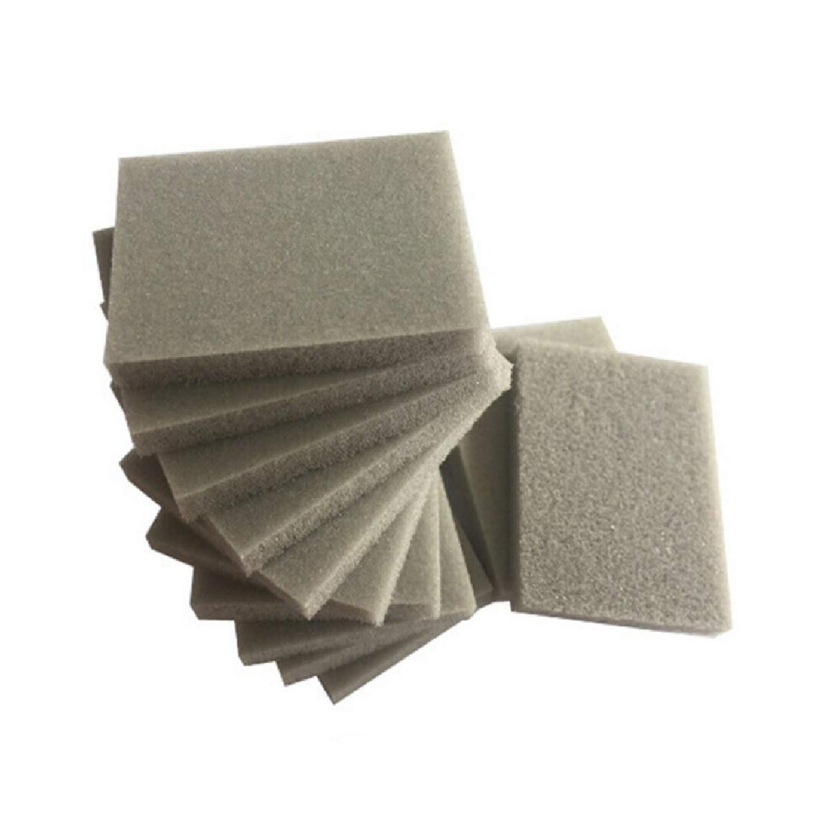 Boxonly 100 PCS 30mmx40mm Foam Sanding Sponge Sandpaper Abrasive Blocks Wet Dry Bodywork Foam Sanding Block 1200-1500 Grits