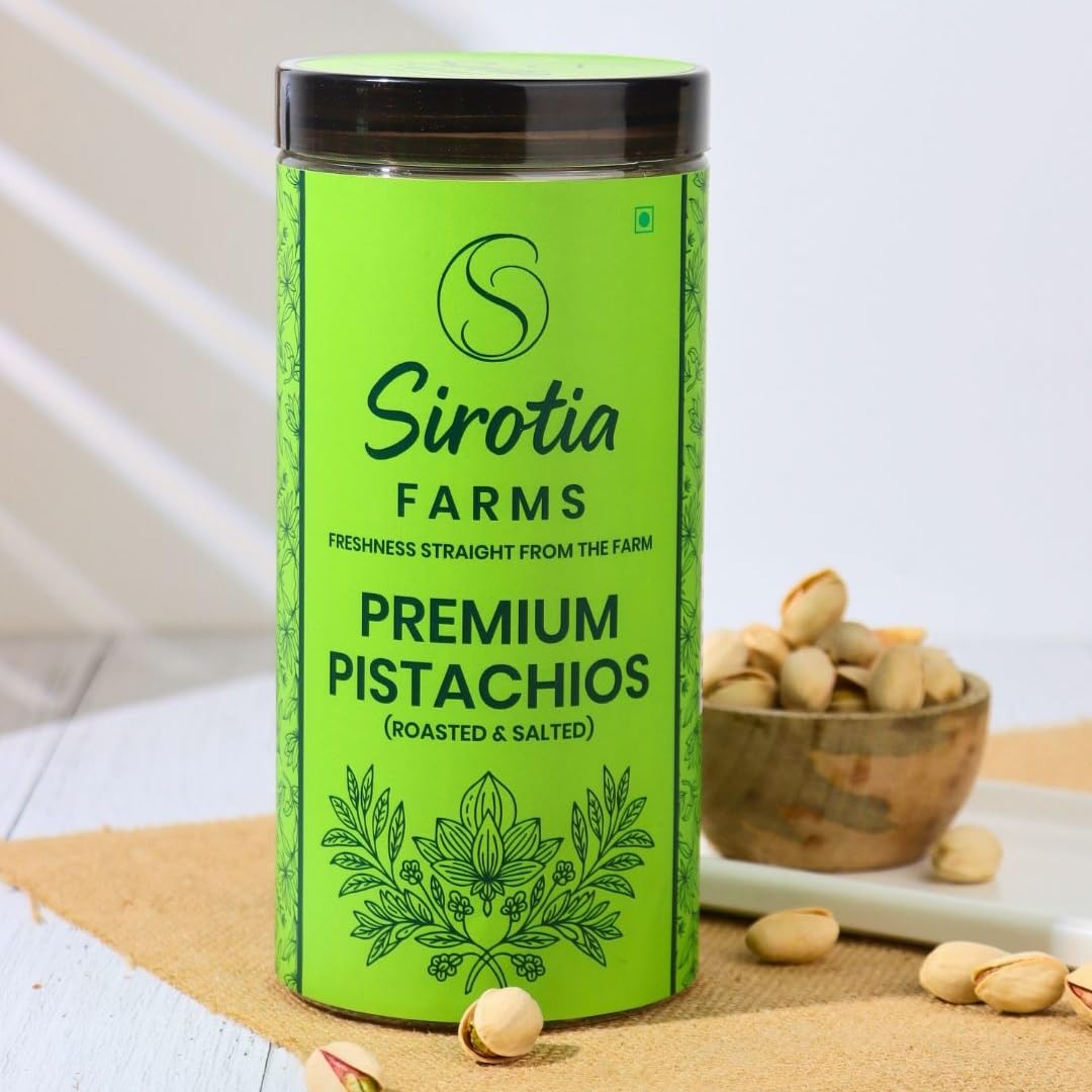 Sirotia Farms Premium Roasted & Salted Pistachios (Pista) 500g | Crunchy Whole Pista | High in Protein & Fibre | Fresh & Flavorful Dry Fruits | Healthy Snack Nuts 3