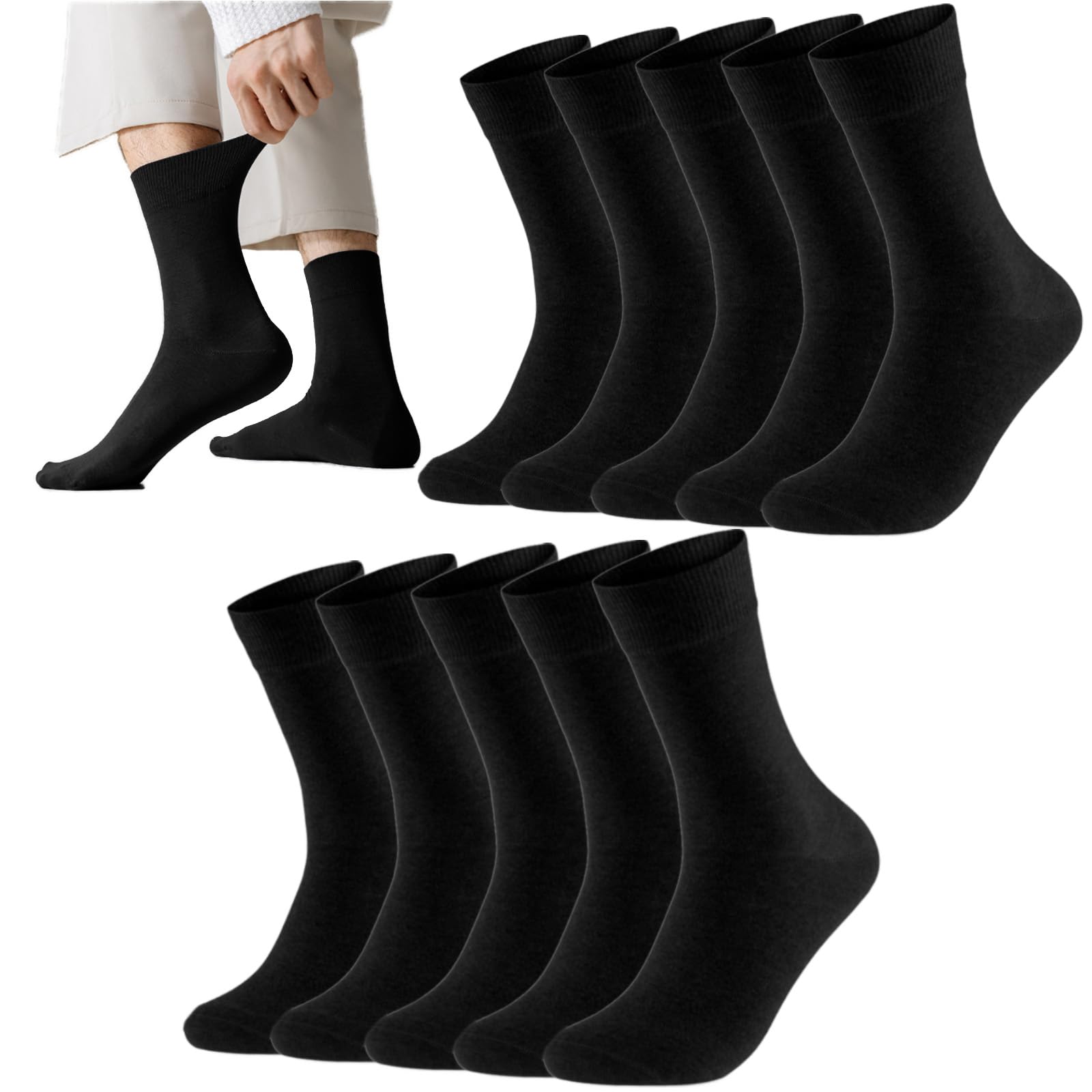 [MOSOTECH] メンズビジネスソックス 10足セット