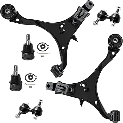 Miniatura 12 de Detroit Axle - Kit de brazos de control AWD para cargador Chrysler 300 Dodge Challenger Magnum, 2 brazos de control superiores delanteros con rótula