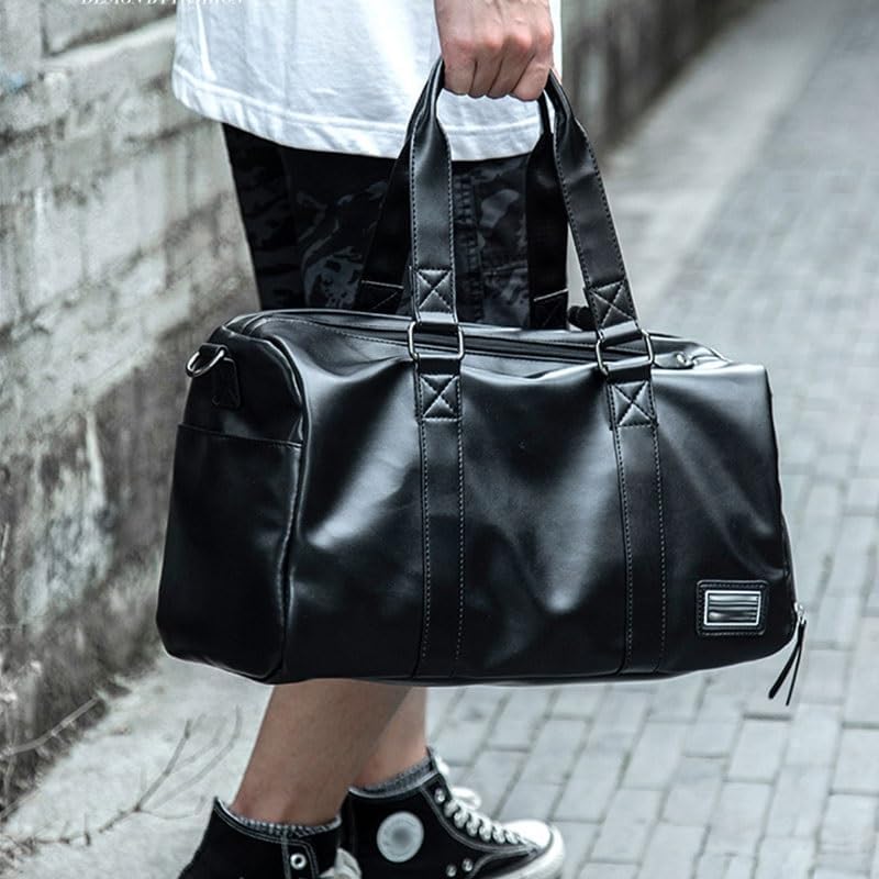 Men's Travel Bag Handbag Waterproof Sports Cylindrical Fitness