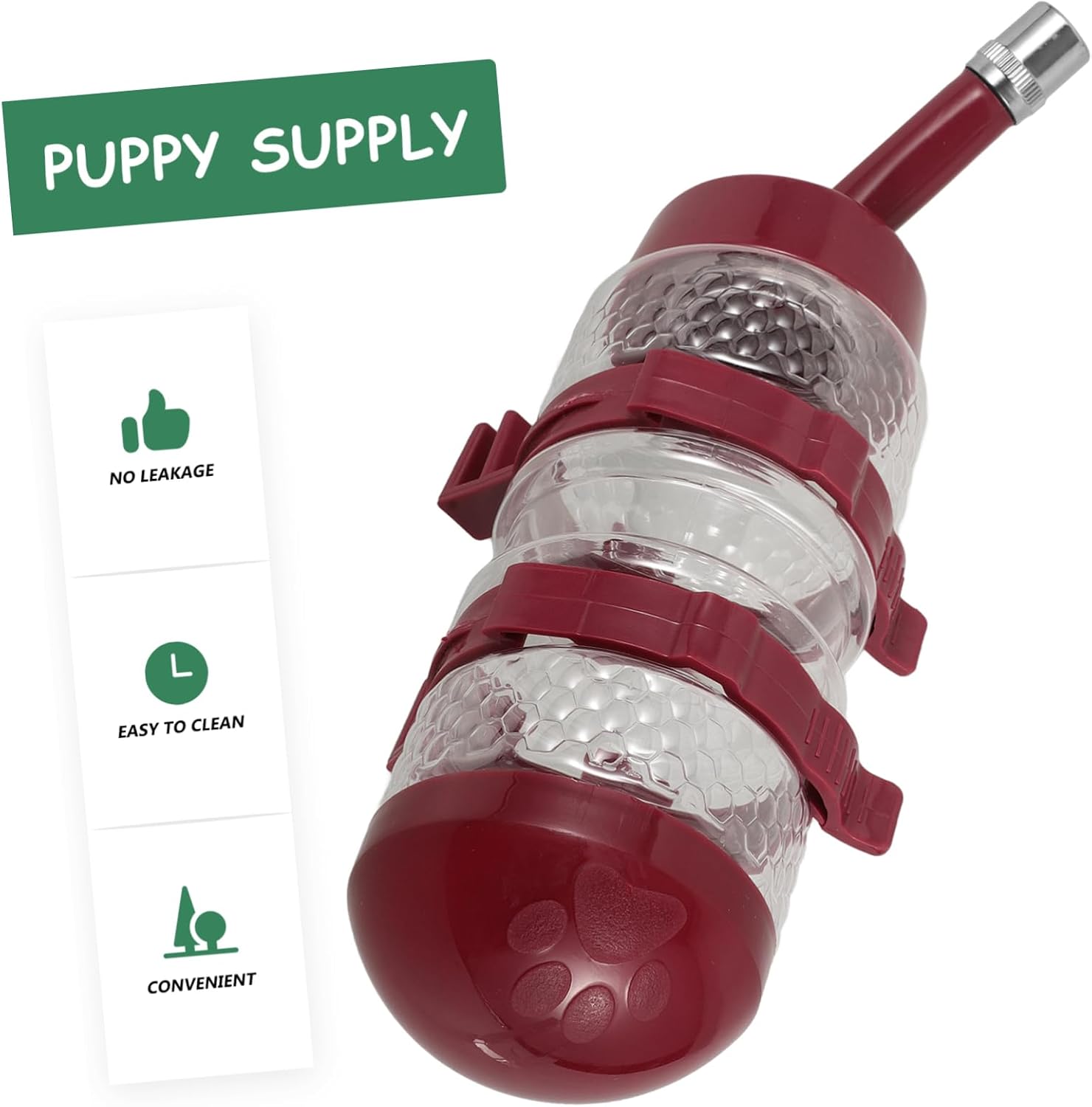 3pcs Puppy Cat Water Bottle Dispenser Automatic Hanging Pet Waterer for Dogs and Cats No Leakage Design for Cage Use Safe and Lightweight Material Capacity