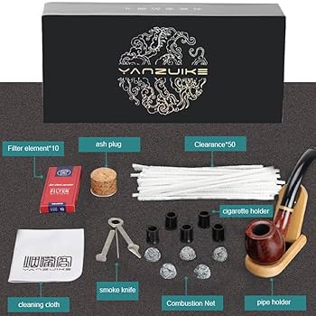 木製パイプ 6本セット Amazon.co.jp: レトロ ヴィンテージ 木製 エンチェイス 喫煙