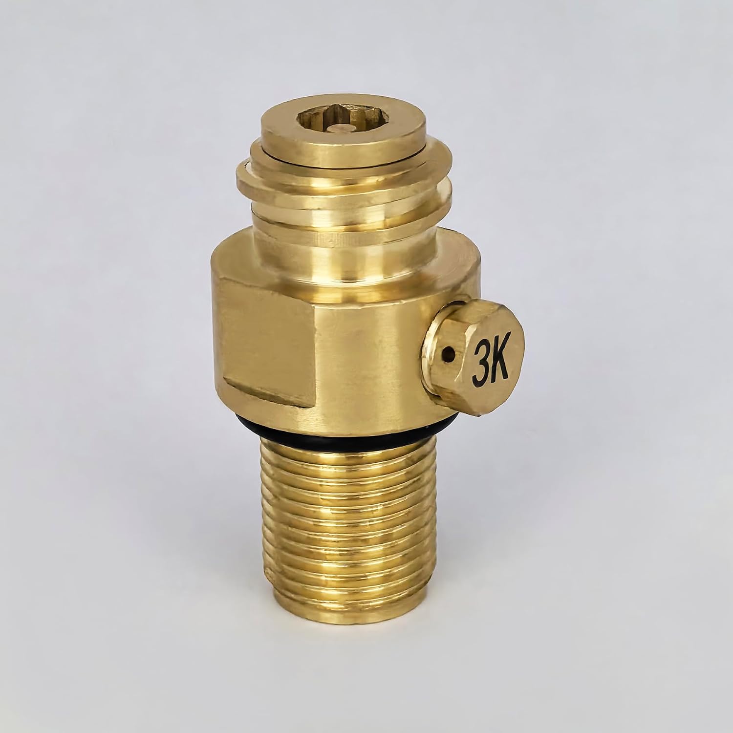 Soda Water CO2 Cylinder Valve M18x1.5 Bottle Replaceable Adapter ON/OFF Refill TR21-4