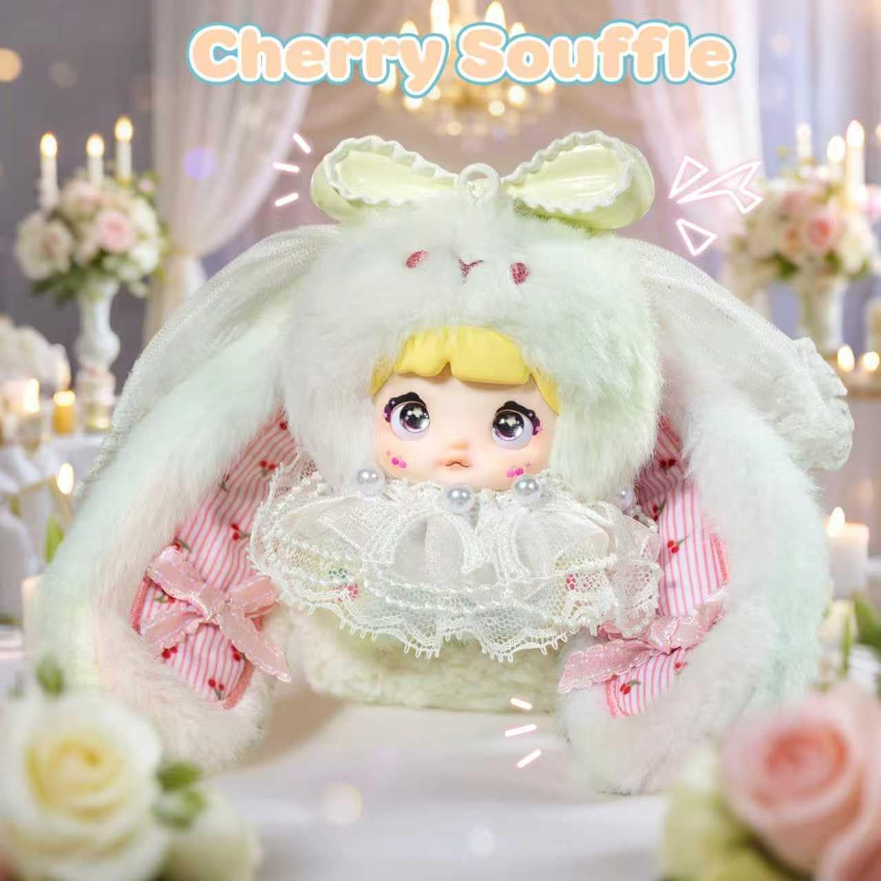 Plush Blind Box,Nommi Baby Sweetheart Bunny Series Stuffed Blind Box Doll 1PC,Kawaii Mystery Vinyl Plush Toys Collectible for Birthday Gift,Christmas and Easter Basket Essentials(Random 1PC)