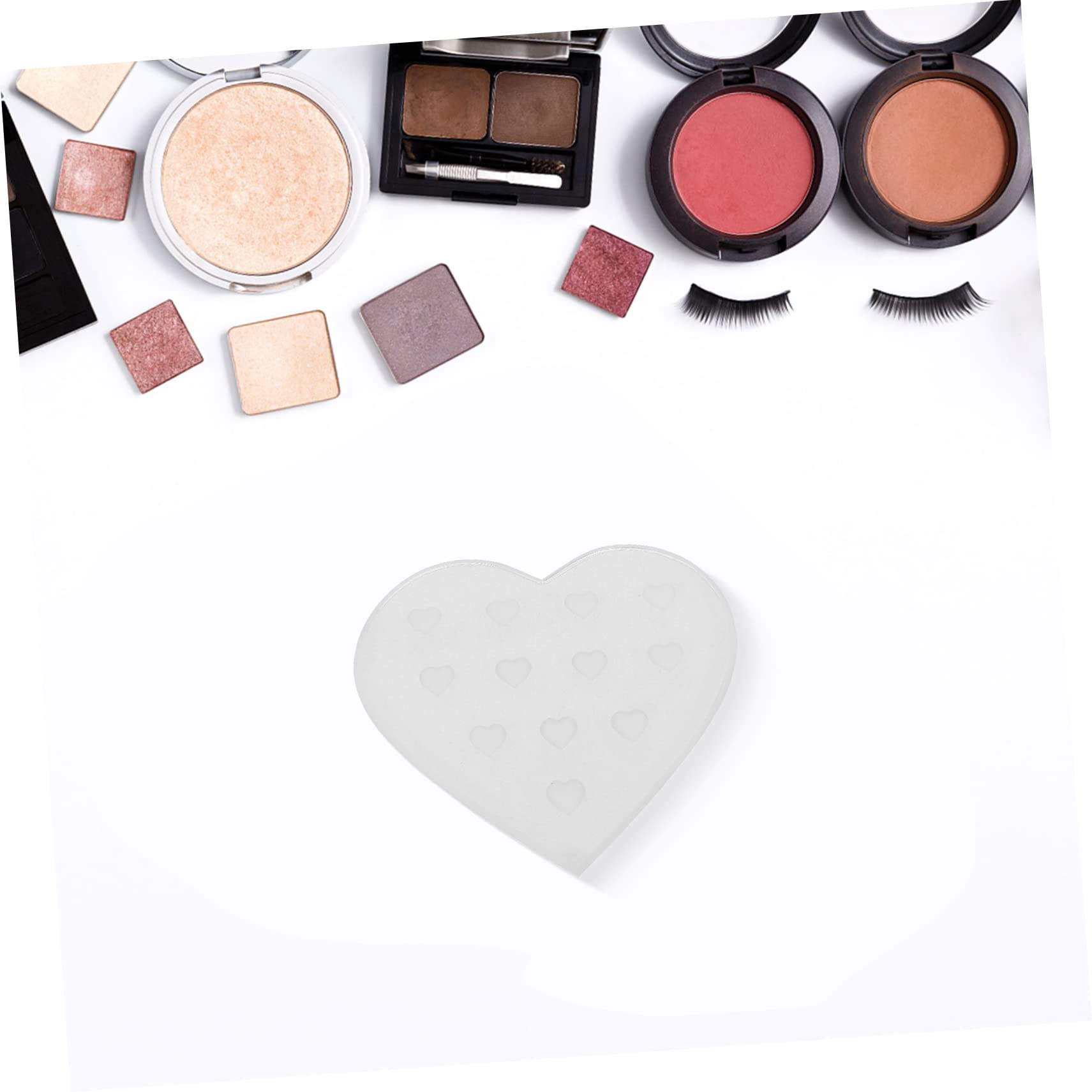 Ipetboom Eyelash Grafting Glass Spacer Lash Supplies 12 Hole Lash Extension Pallet