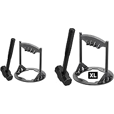 12” x17 Kindling Splitter for Wood, XL Log Splitter with 5LB Sledge Hammer Cast Steel Firewood Cracker Heavy Duty Wedge, Manual Splitting Tool for Home (XL)