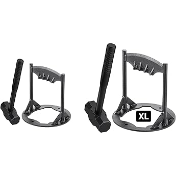 12” x17 Kindling Splitter for Wood, XL Log Splitter with 5LB Sledge Hammer Cast Steel Firewood Cracker Heavy Duty Wedge, Manual Splitting Tool for Home (XL)