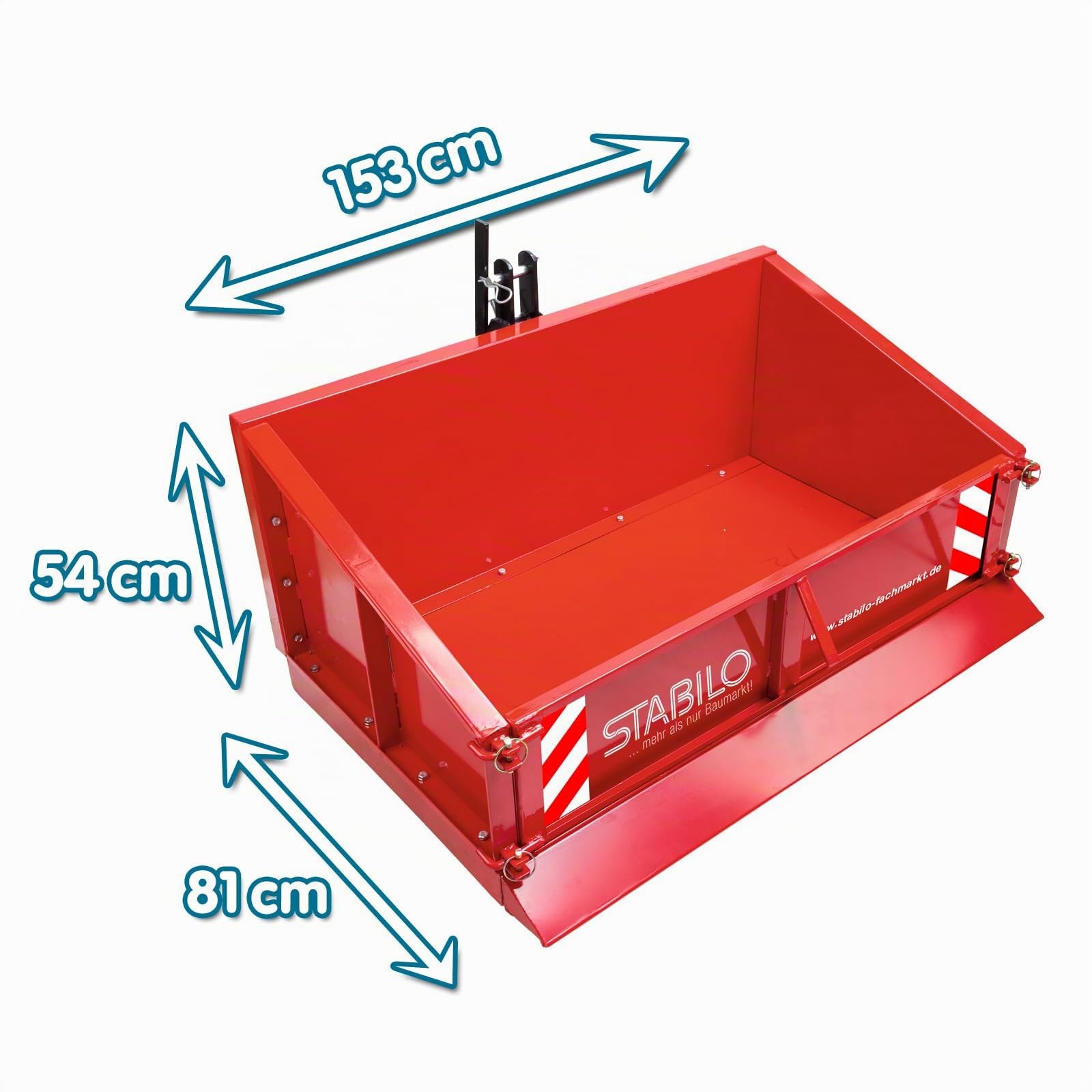 DEMA Traktor Heckcontainer Heckmulde Transportcontainer Mulde Container Basic 153 cm Kat 0