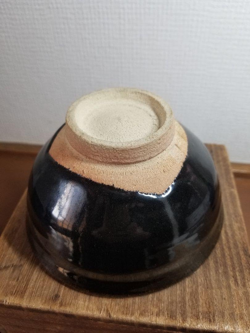 Amazon.co.jp: 新井謹也（孚鮮陶人）作信楽 黒茶碗陶芸家 洋画家 19