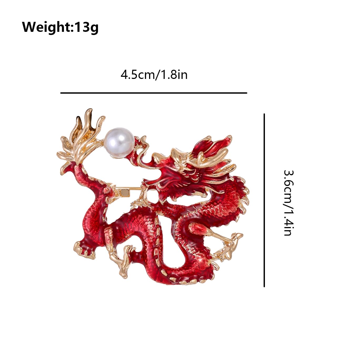 FAIRYGATE Gold Pin for Dress Brooch Crystal Pins Badge Enamel Lapel Brooches for Women Jewelry Decoration for Birthday Dating Party Anniversary UC31 - 2