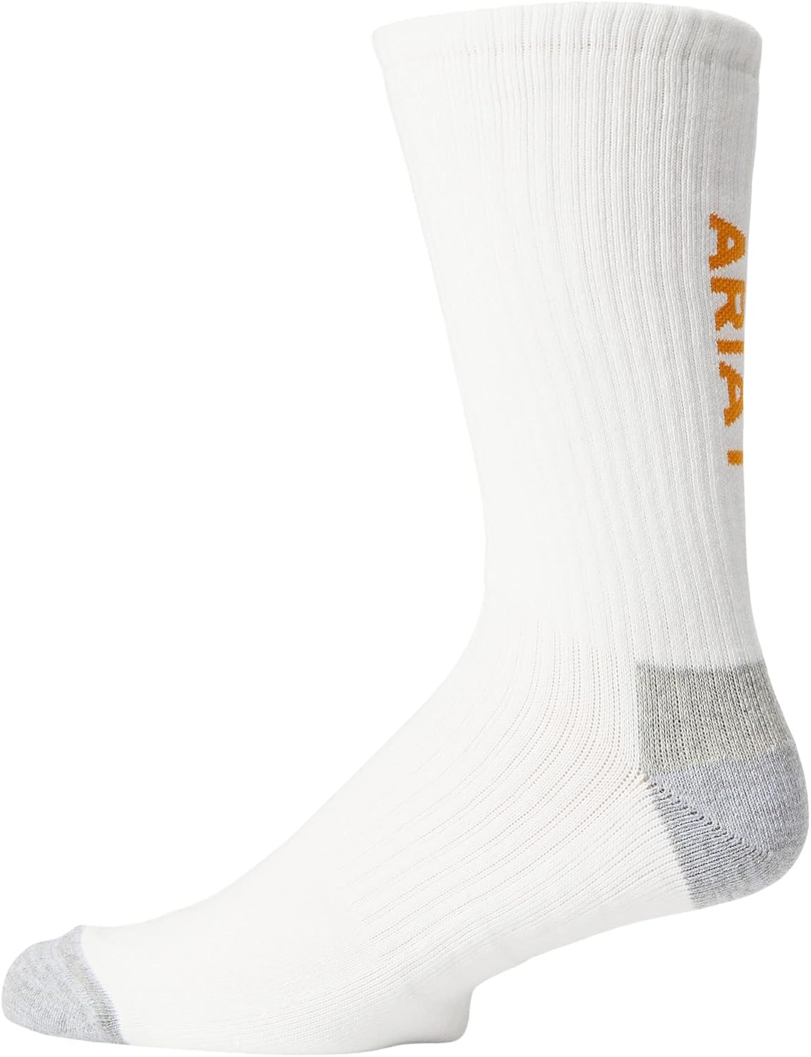 ARIAT Men's Cotton Crew Socks 3-Pack, Classic Everyday Cushioned Socks for Work, Sports, and Play