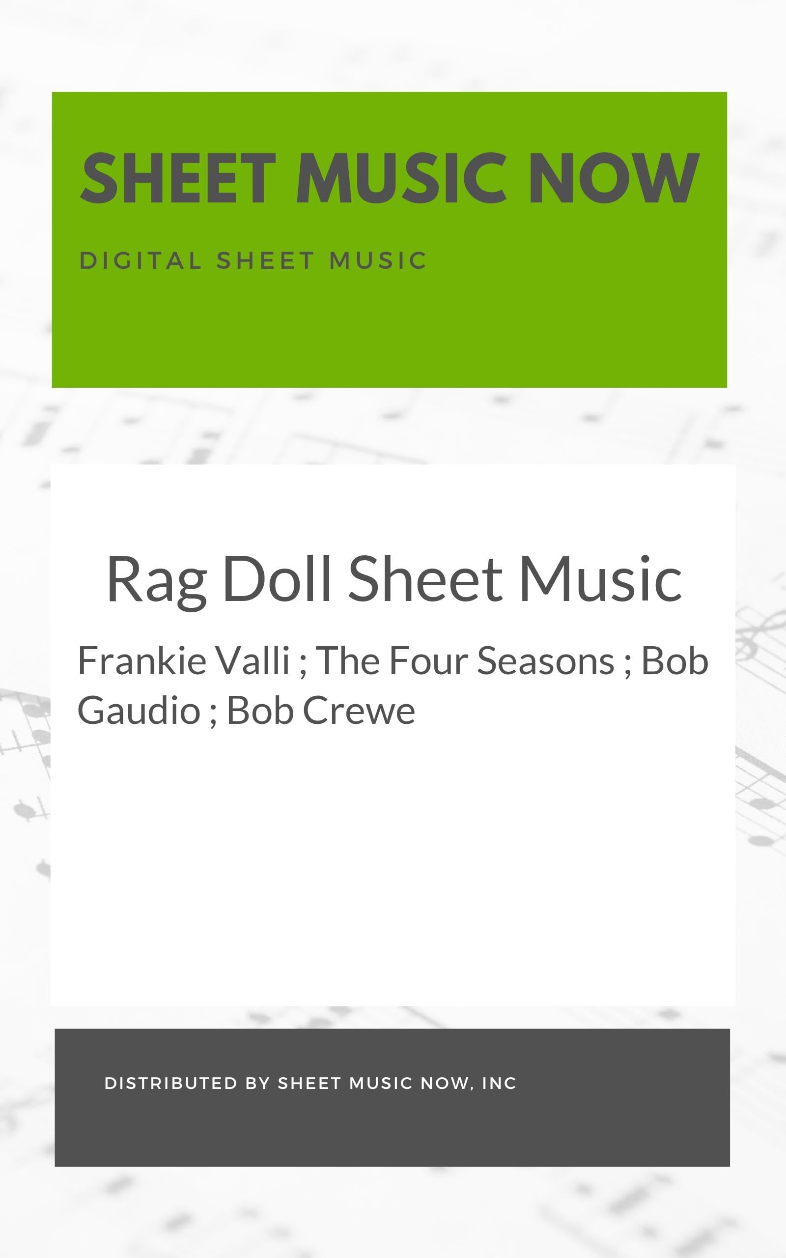 Rag Doll Sheet Music