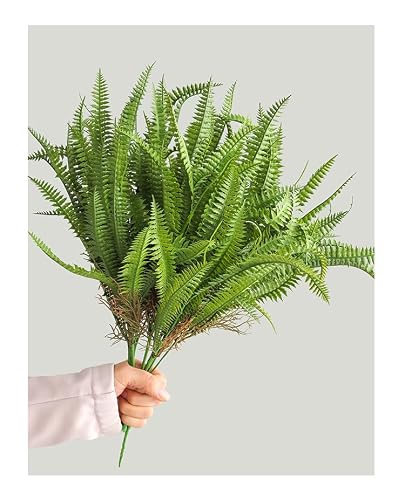 Set of 3 Artificial Eucalyptus, Green Grass and Pine Branch
