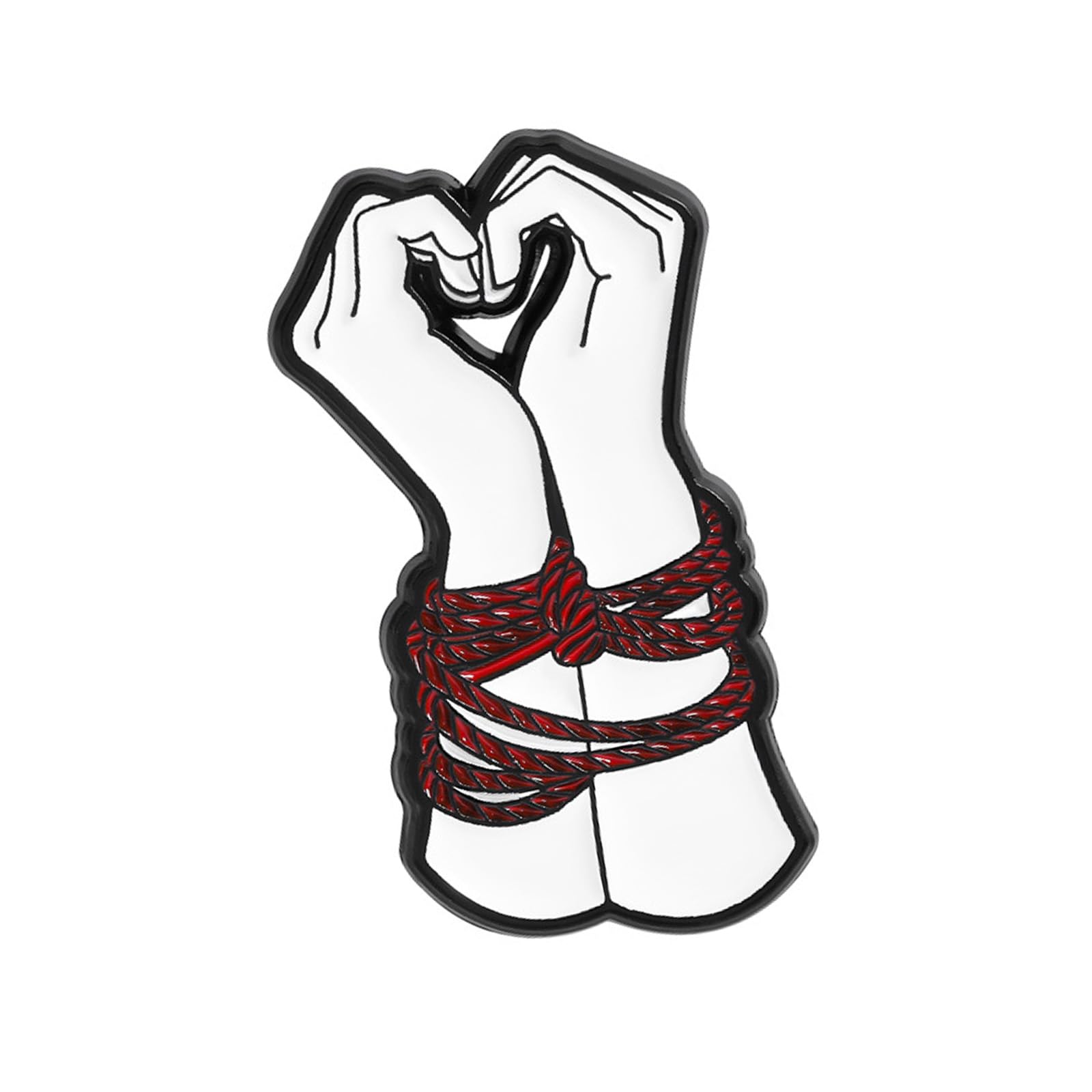 swynrf Elegant Heart Hand Brooch Pin Unique Lapel Pin Stylish Clothing Jewelry Brooch Suitable for Daily and Party Wear