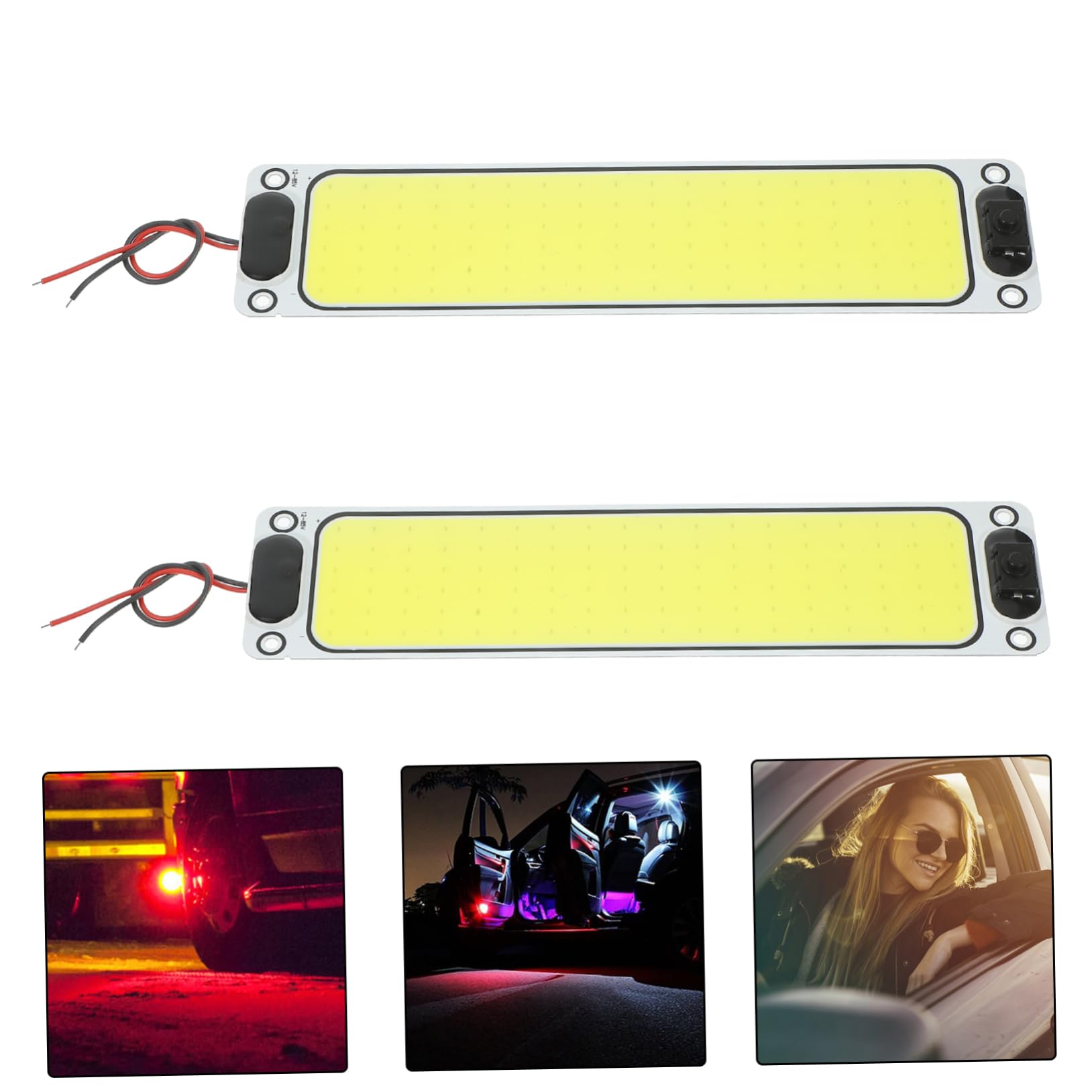 BELLIFFY 2pcs Led Interior Dome Light Bar for Rv and Camper High Brightness Cabin Lighting Base Shock Resistant for Car Interior Aesthetics