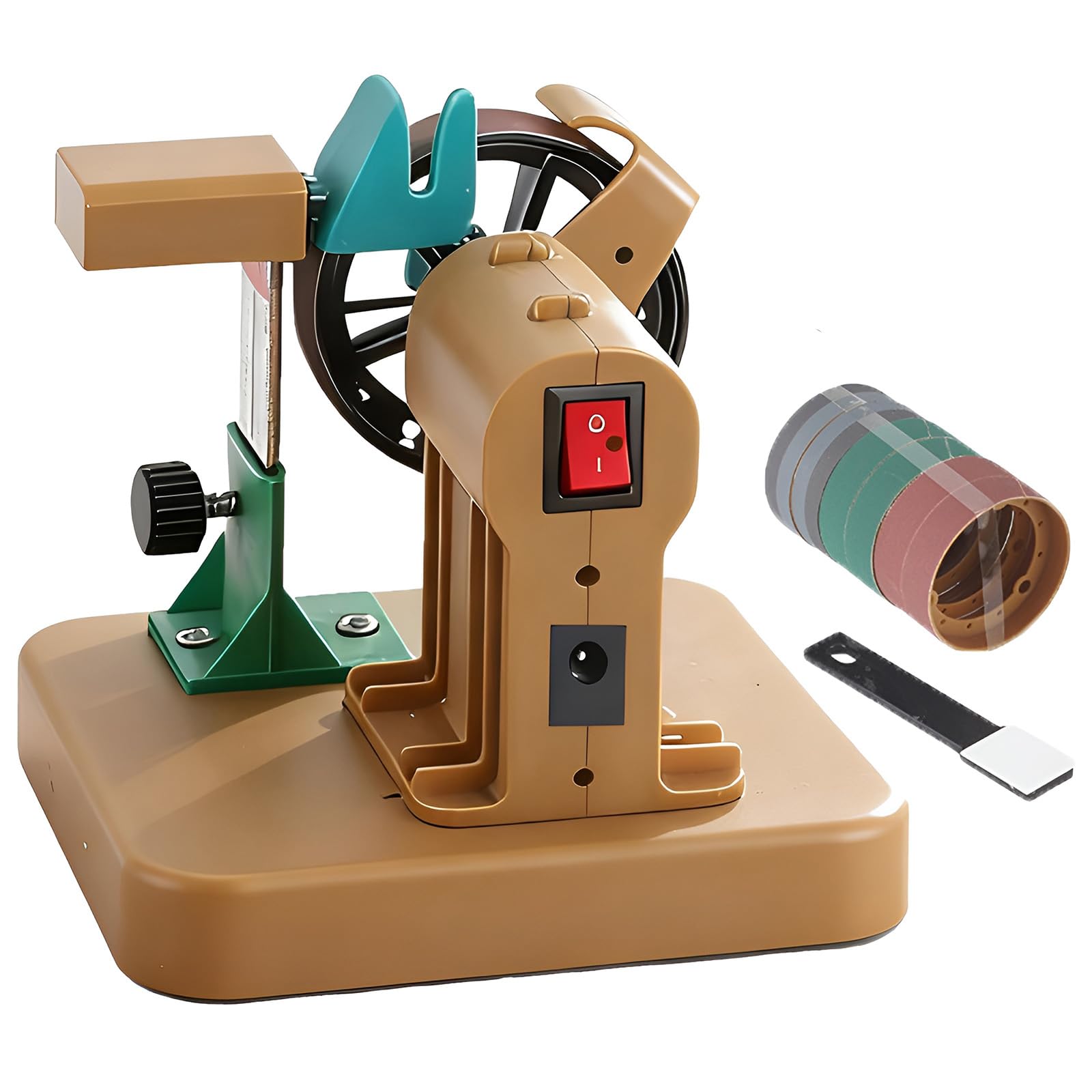 XCSCUK Hair Scissors Sharpener, Electric Self-Sharpening Machine, with Deburring Tool,for Professional Hairdresser