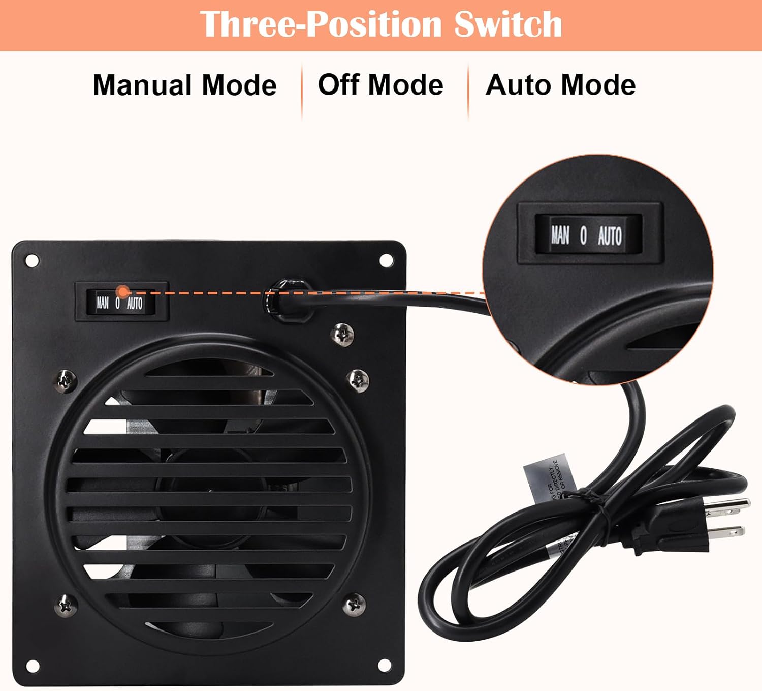 Hiorucet F299201 Blower Fan Kit for Mr Heater 20000-30000 BTU Ventless Propane and Natural Gas (2016-Present), Replacement Mr. Heater F299201 Vent Free Blower Accessory Kit.