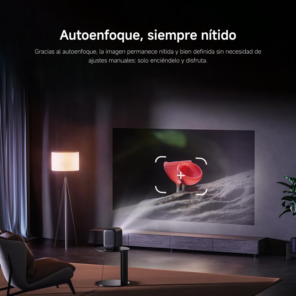 Xiaomi Smart Projector L1 EU, Autoenfoque, proyección de hasta 120 Pulgadas, luminosidad 200 LM, mín: 160 LM @ 15 min ANSI, Sistema operativo Google TV
