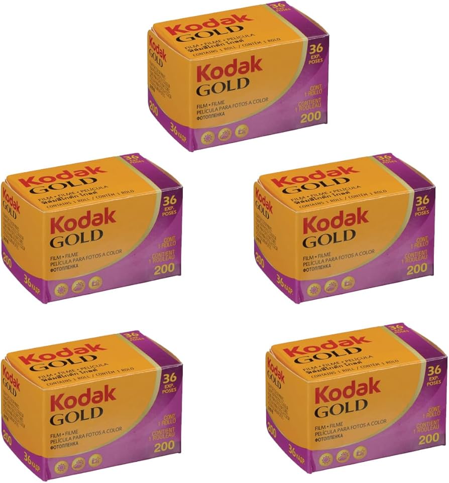 【新品】Kodak professional GOLD200 1箱(5本) Dodd Camera - KODAK GOLD 200 - 120 (5 Pack)