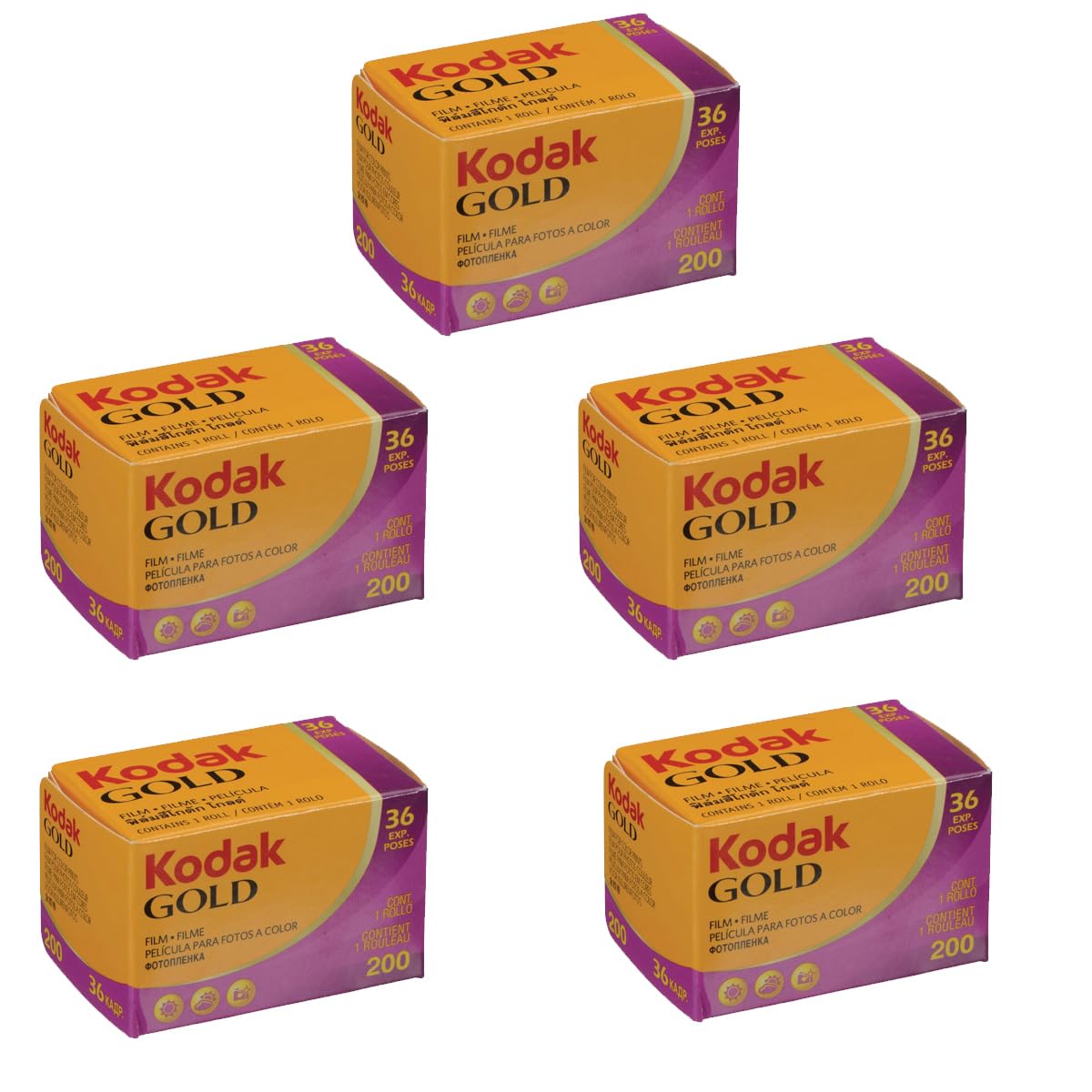 【新品】Kodak professional GOLD200 1箱(5本) コダック(Kodak) Professional Gold 200 5-120 5本パック
