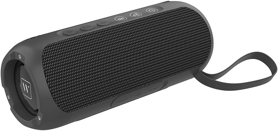 Black Friday - 70% OFF Wharfedale Waterproof Portable Bluetooth Speaker with 20W Stereo Sound,TWS Connection, Built-in Mic, Portable Wireless Speaker for Home and Outdoors (Black)