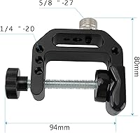 Vista 3 de CAMVATE Abrazadera C con rosca 5/8"-27 para micrófonos - 1189