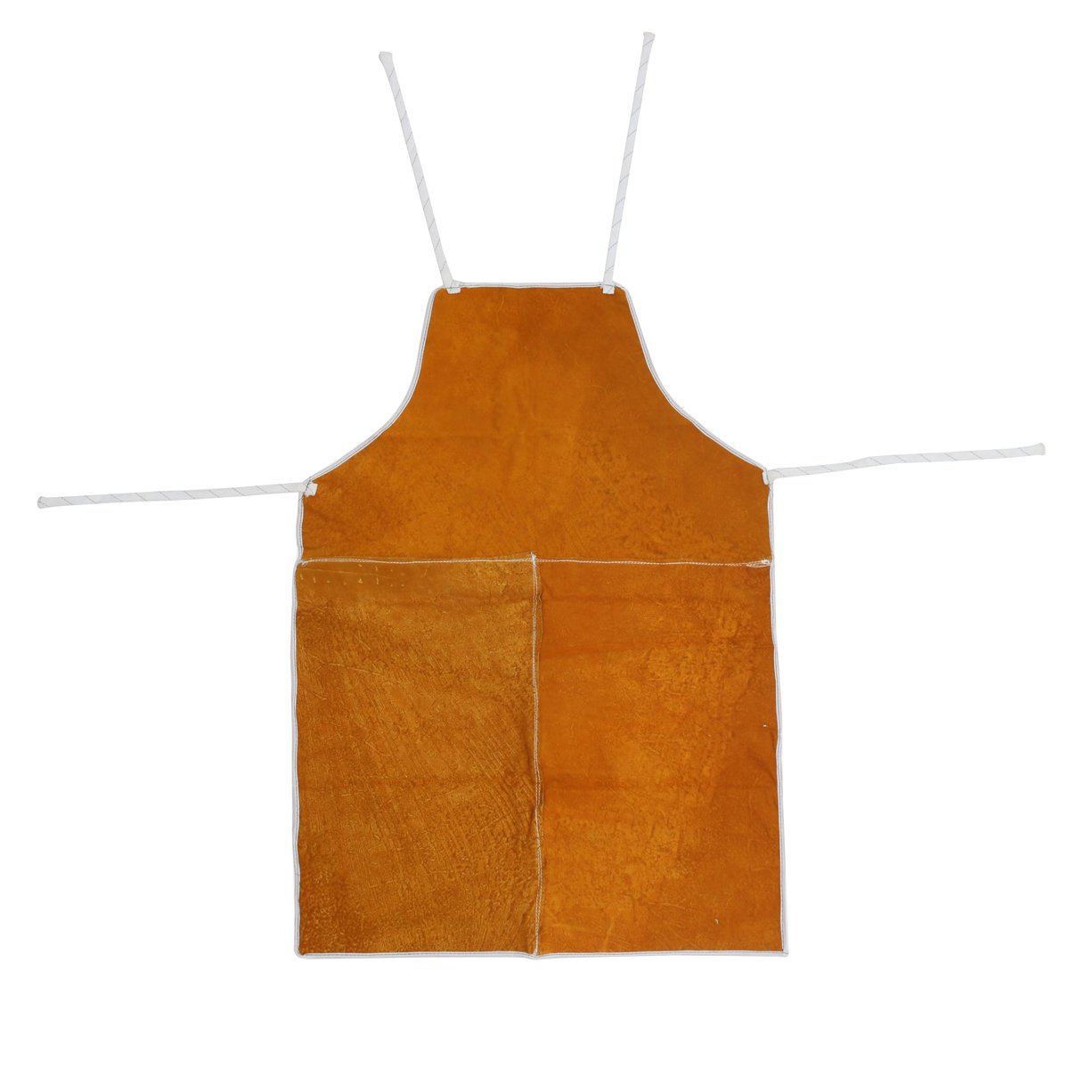 MASUNN Tabliers en Cuir De Vache De Soudure Protection D'Isolation Thermique Soudeurs Forgeron 93X64Cm