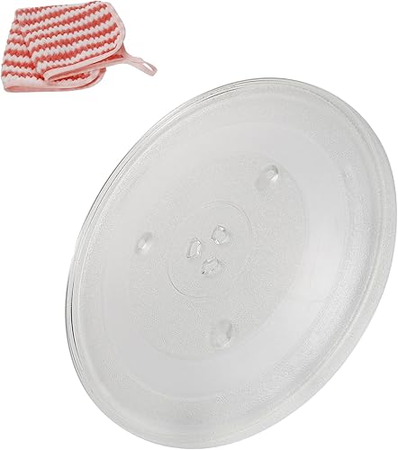 Antrader Reemplazo de placa de vidrio para microondas, 12.4 pulgadas12.402 in, accesorios de repuesto universales en forma de Y para microondas,